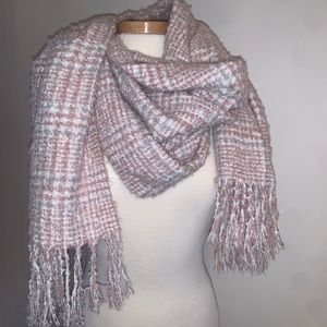 Pink/Grey/White Blanket Scarf